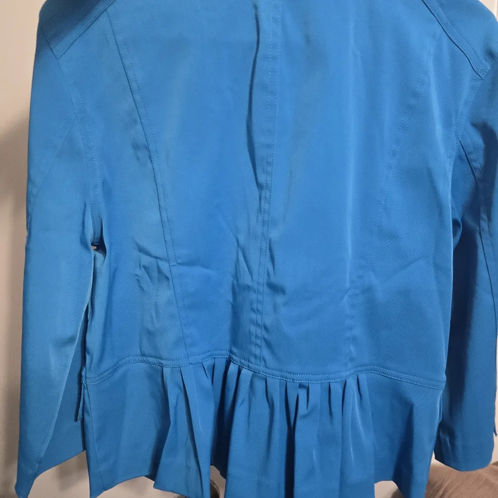NWT Ruby Road Turquise Blue Women's Dress Jacket - Picture 4 of 5